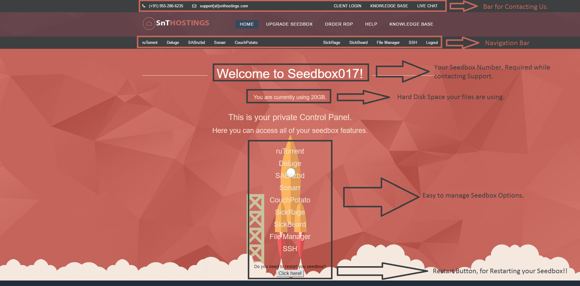 Seedbox Panel Home Panel Home